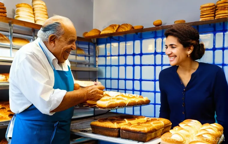 상법상 영업양도와 법적 효력 - **Prompt 1: Symbolic Handover of a Traditional Portuguese Bakery**
"A heartwarming scene inside ...