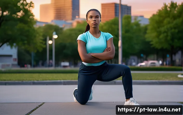 형법상 위법성 조각사유 - Legitimate Defense: Urban Self-Protection**
A vigilant young woman, dressed in practical, athletic w...