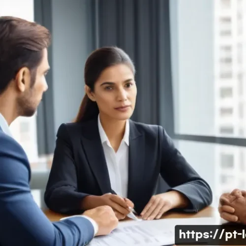 민법상 의사표시 착오 - A professional legal office setting with a Brazilian lawyer explaining contract details to a middle-...