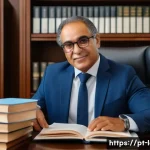 행정법상 국가배상청구 요건 - A professional Brazilian legal office interior, showcasing a focused lawyer advising a middle-aged c...