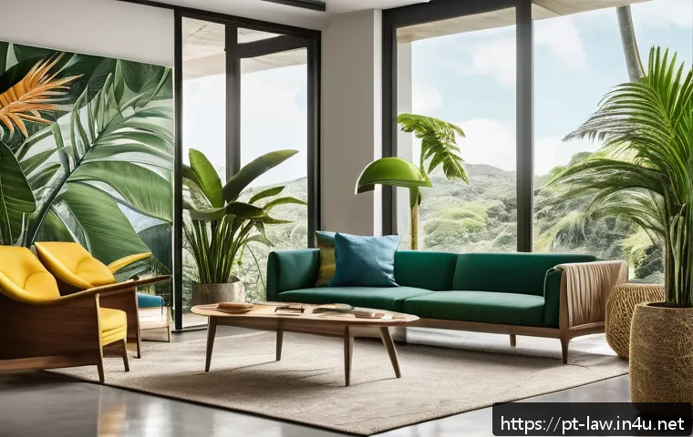 지적재산권법상 디자인권과 실용신안권 - A modern Brazilian design studio interior showcasing a sleek furniture collection with unique shapes...