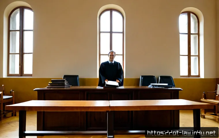 민사소송법상 상소 제도 - Photorealistic Portuguese civil appeals courtroom, a middle-aged lawyer in formal attire presenting ...